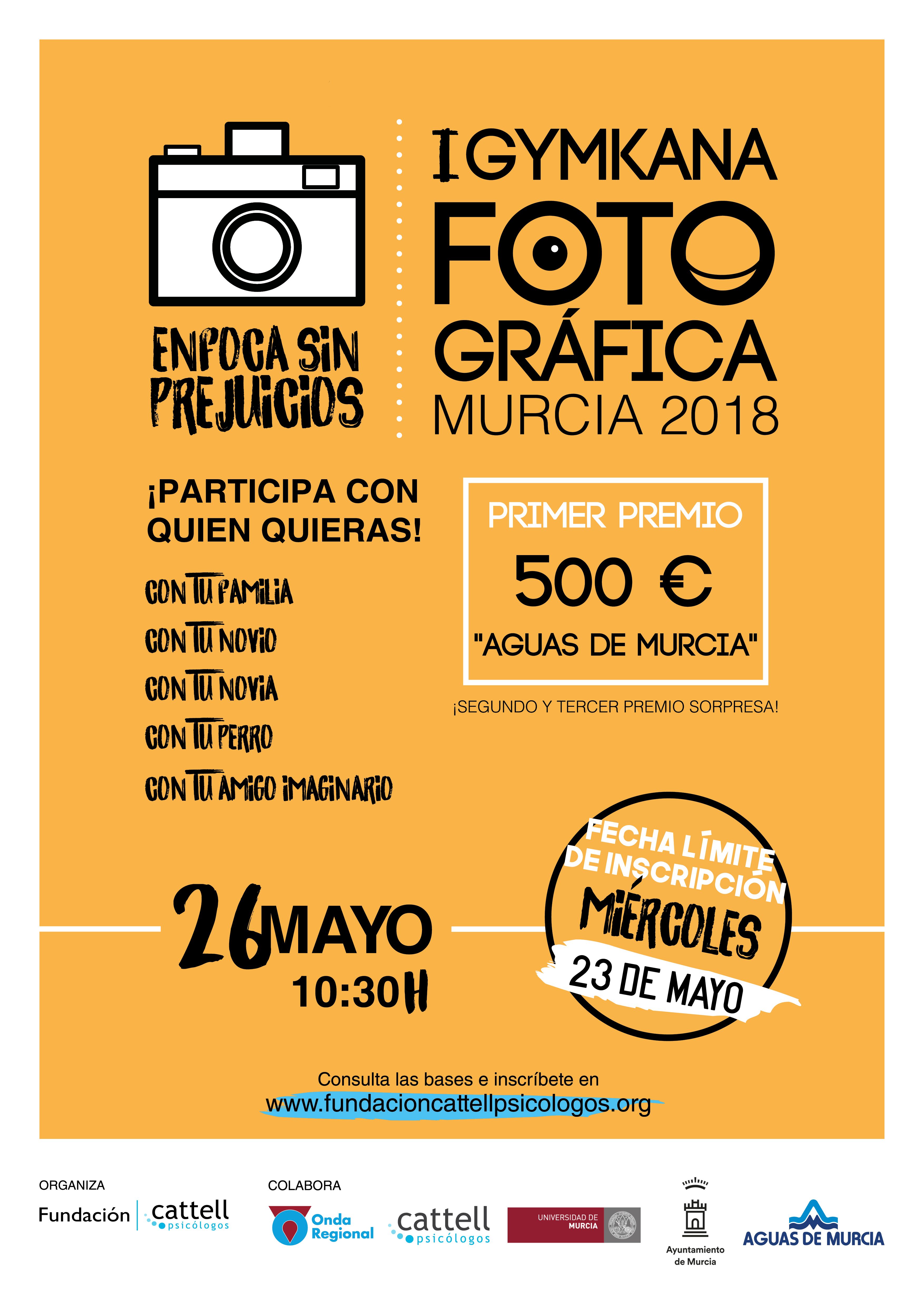 I GYMKANA FOTOGRÁFICA SOLIDARIA MURCIA 2018: ENFOCA SIN PREJUICIOS