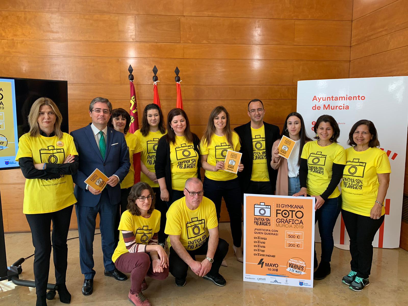 RUEDA DE PRENSA EN EL EDIFICIO MONEO PRESENTANDO LA II GYMKANA FOTOGRÁFICA SOLIDARIA CIUDAD DE MURCIA 2019