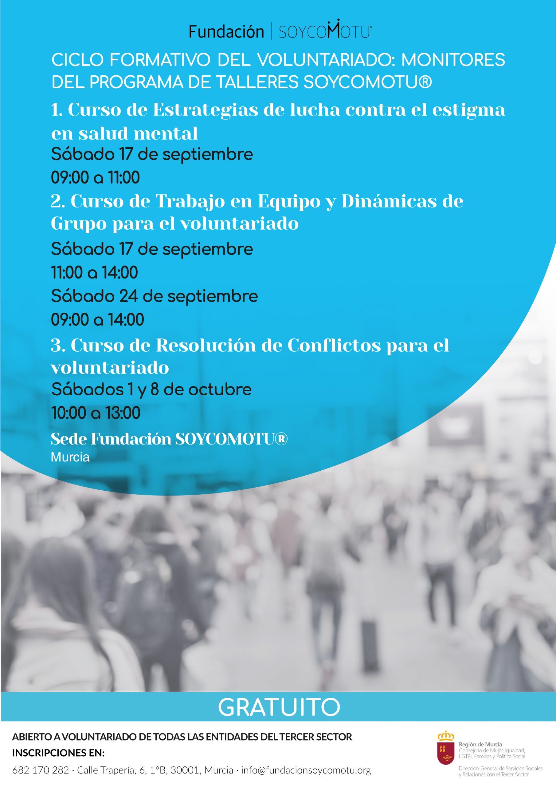 EN FUNDACIÓN SOYCOMOTU REGRESAMOS CON NUEVOS CURSOS DE VOLUNTARIADO